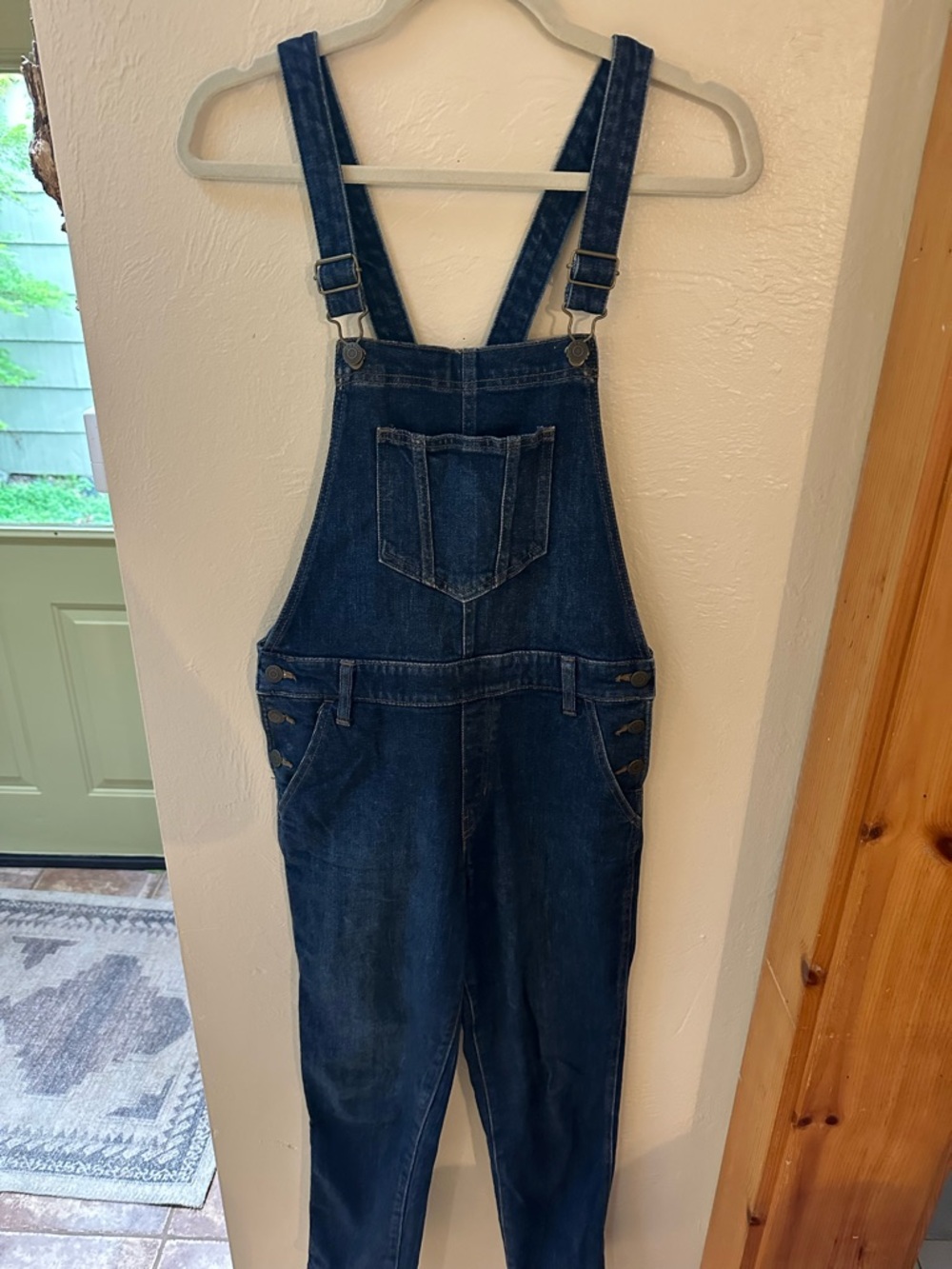 Old Navy Dark Blue Denim Overalls Jumpsuit
